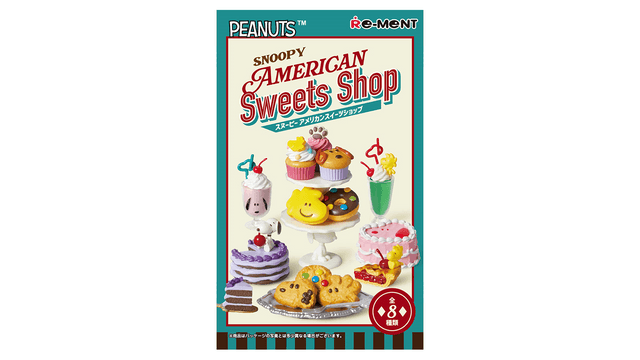 Snoopy American Dessert Cake Shop Blind Box Figurine 8 styles, one