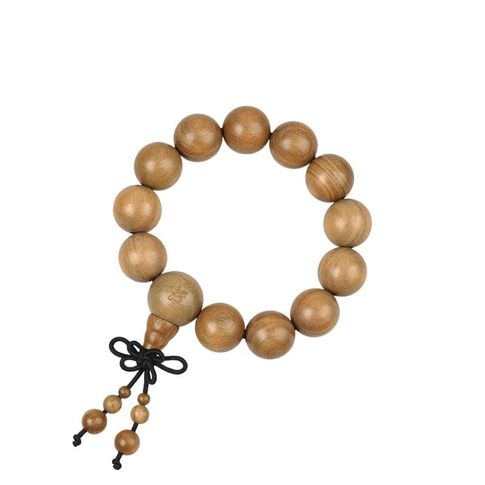 Tan Mujiang Qifu Green Sandalwood Bracelet 16mm*1piece