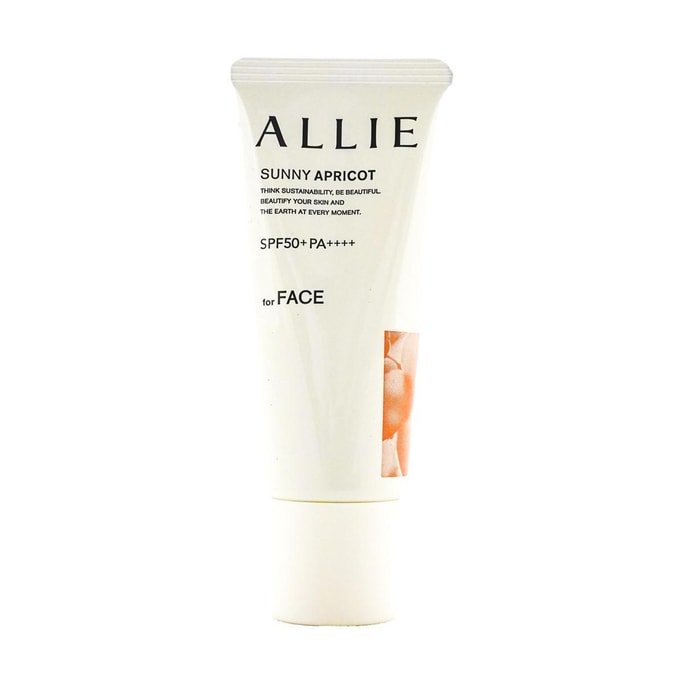  ALLIE Chrono Beauty Face Sunny Apricot Color Tuning UV Primer Sunscreen, SPF50+ PA++++, #02 Pink Beige,1.41 oz.