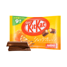 【日本直邮】 日本 NESTLE KITKAT奇巧 巧克力威化饼干 mini 橙子 7枚入