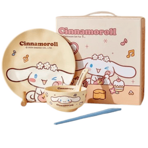 Sanrio dinner plate set ceramic tableware gift CINNAMOROLL 4-piece set