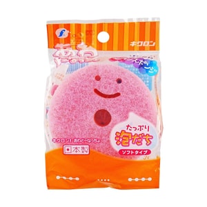 日本 SEIWAPRO 强力起泡三层清洁海绵 圆形笑脸