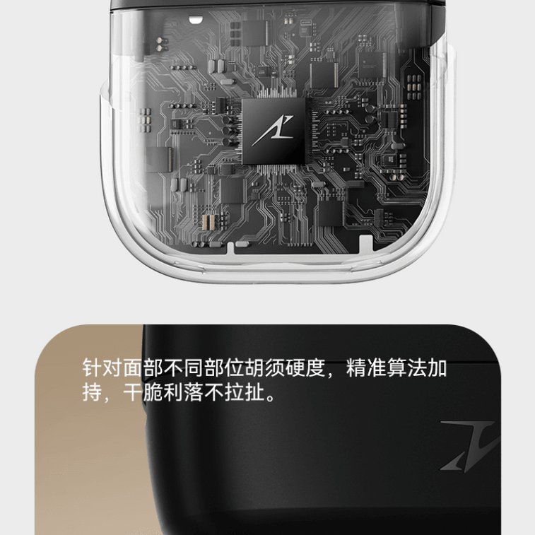 【中国直送】パナソニック 2.0 ポータブル電気シェーバー（小型四角い箱入り） - 彼氏・旦那様へのプレゼントに最適 - サプライズ感たっぷりの新年ギフト - 1セット - エレガントなゴールド＆グレーのギフトバッグ 4