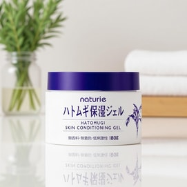 日本NATURIE 薏仁保湿啫喱面霜 薏苡仁精华啫喱润肤乳 清爽补水 晒后修护 细致毛孔 180g @COSME大赏第一位