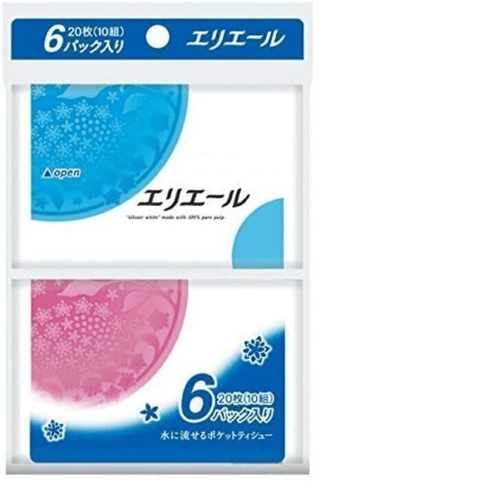 【日本直郵】 日本 大王製紙 愛璐童與風彩抽盒裝面紙 6份 紙巾盒裝袋裝便攜裝