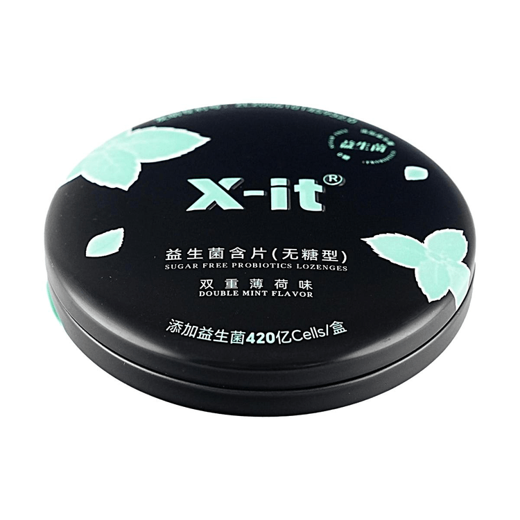 IMINT X-it Probiotic Lozenges Double Mint Flavor Candy Sugar-Free