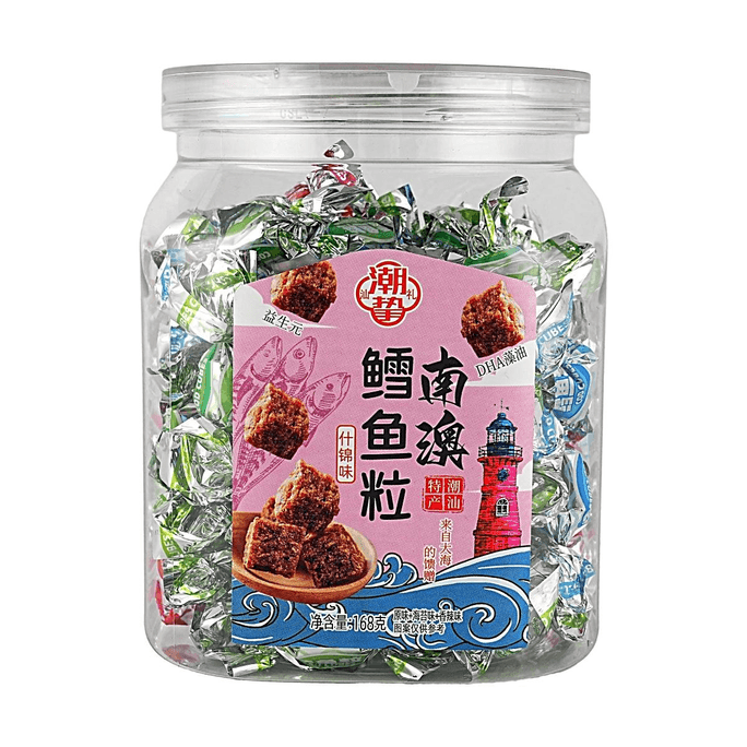 Cod Fish Bites Assorted Flavor 5.93oz【With DHA Algal Oil】【Prebiotics】