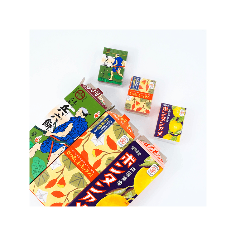 和菓子詰め合わせ - 兵六餅、さつまいもキャラメル＆ボンタンアメ、16.93オンス 17