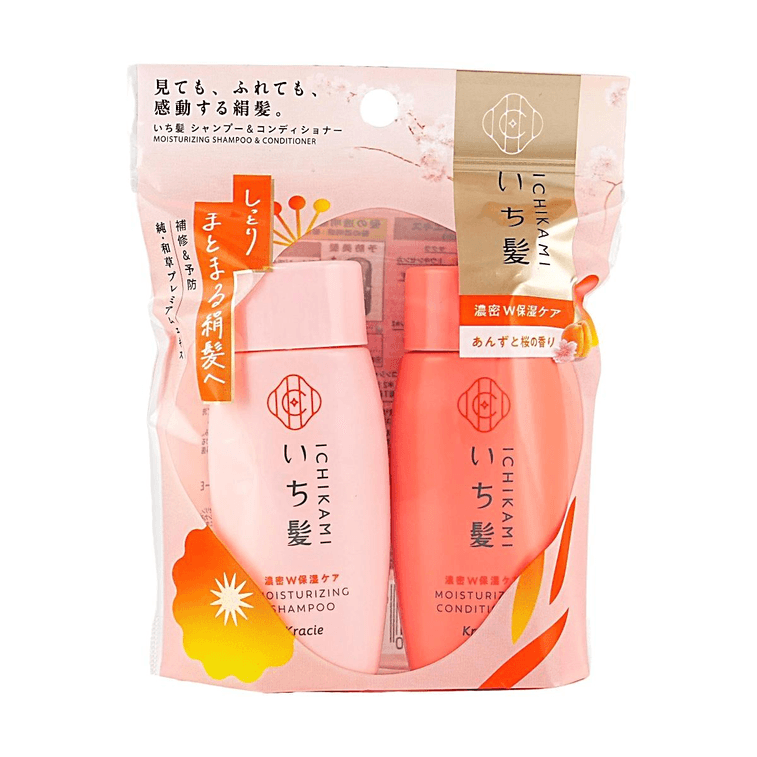 ICHIKAMI モイストシャンプー 42ml & コンディショナー 42ml ミニセット（別バージョン） 3