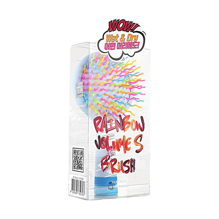 레인보우 볼륨 S 브러시 미디엄 스카이 블루 (곱슬 방지 볼륨) 3