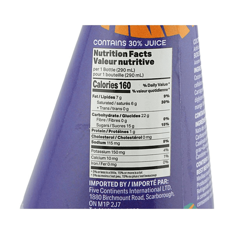 Coconut Milk Drink Mango Flavor with Nata De Coco 9.8 fl oz 5