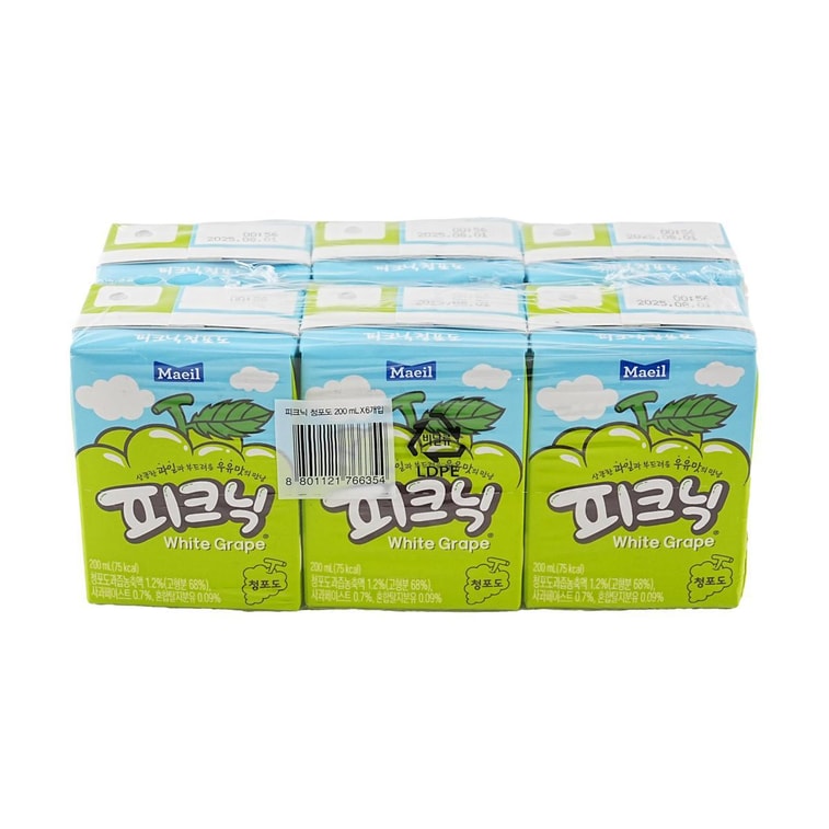 화이트 그레이프 풍미 음료, 6.76 fl oz*6개 7