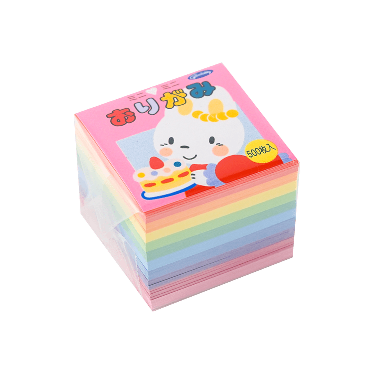 SHOWA-GRIMM Origami Mini Mini Paper Folding Set, 10 Colors, 500