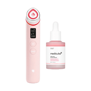 韩国MEDICUBE美蒂秋芙 AGE-R多效嫩肤美容仪 LED光 #粉色 + PDRN粉红胜肽精华 30ml 张元英同款【超值装】