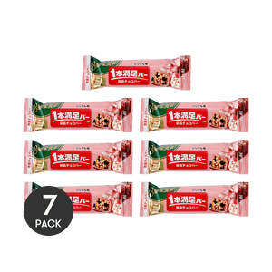 日本朝日ASAHI 一本滿足代餐棒 穀物草莓口味 7個入 維生素/鐵/鈣 低脂低卡