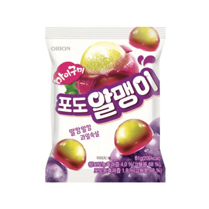 Orion My Gummy Jelly Grape Kernel Flavor 67g