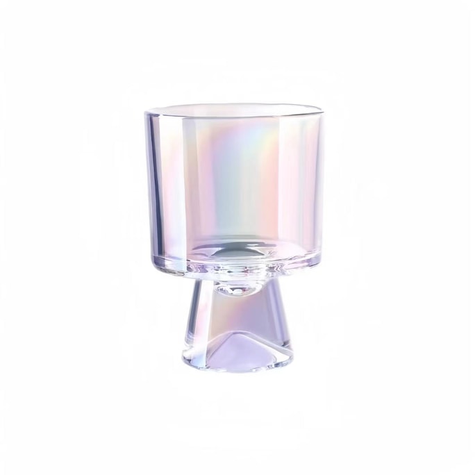 China ins wind dessert cup yogurt cup ice cream cup glass light luxury tall cup # colorful 1 only enter