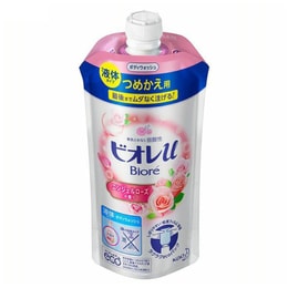 日本Biore 沐浴露补充装 (340ml) 玫瑰香氛