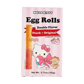 大陆版SANRIO三丽鸥 Hello Kitty 双色蛋卷 蜜桃味&原味 162g