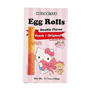 산리오 헬로 키티 더블 플레이버 에그롤 (복숭아맛 & 오리지널맛) 160g