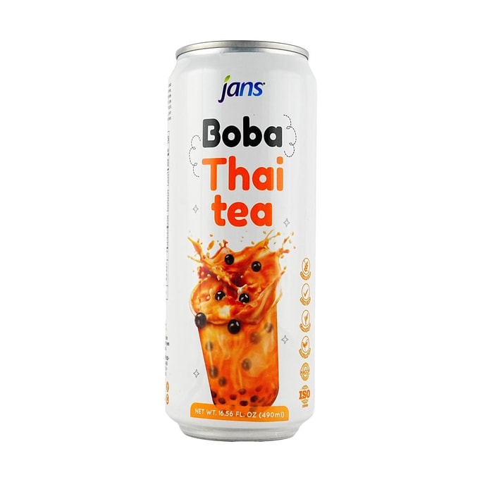 印尼JANS 泰式波霸珍珠奶茶 490ml