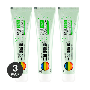 三金 西瓜霜經典消炎牙膏 緩解牙齦出血 牙周炎 口腔潰瘍 100g *3【超值裝】