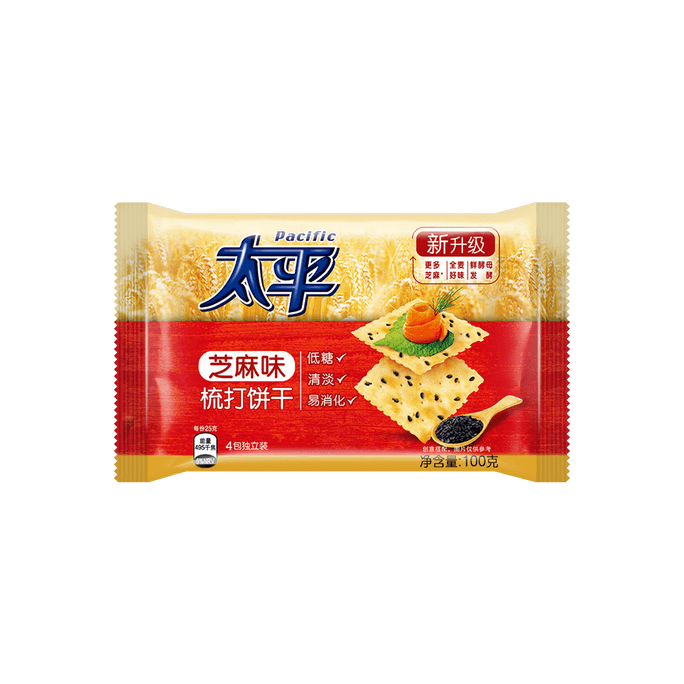 太平 梳打饼干 芝麻味 100g