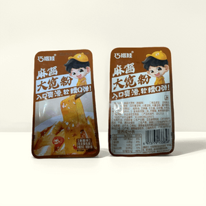 巧福娃 風味流汁寬粉馬鈴薯粉火鍋粉開袋即食休閒零食 麻醬口味 140g 官方新品 10包裝