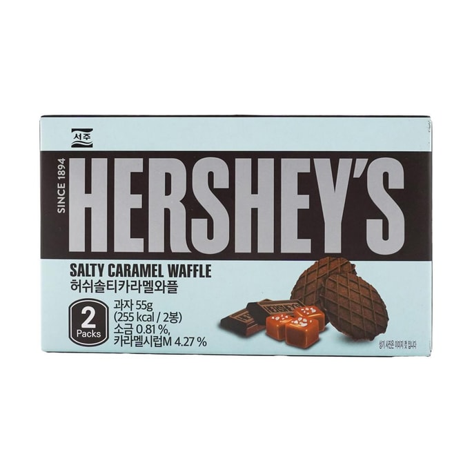 韓國HERSHEY'S好時 鹹焦糖巧克力華夫餅乾 55g