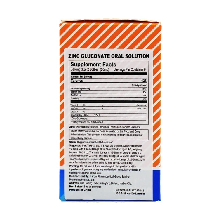 Zinc Dietary Supplement Solution, 12btls 4