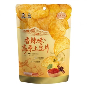 滇二娃 香辣味味 薄脆土豆片 云南高原土豆 低温慢炸 农科院联合研制 135g*1袋