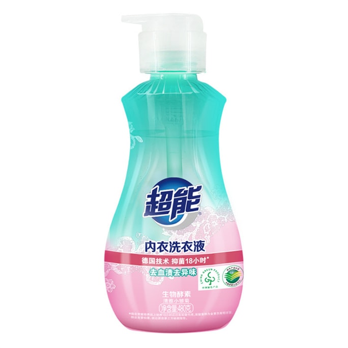 Lingerie Laundry Detergent Long  Lasting Anti bacterial Odor Elimination 480g/Bottle