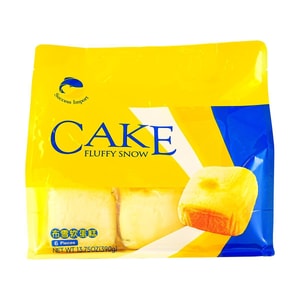 Fluffy Snow Cake ,6 pieces 13.75 oz【Breakfast Afternoon Tea Snacks】