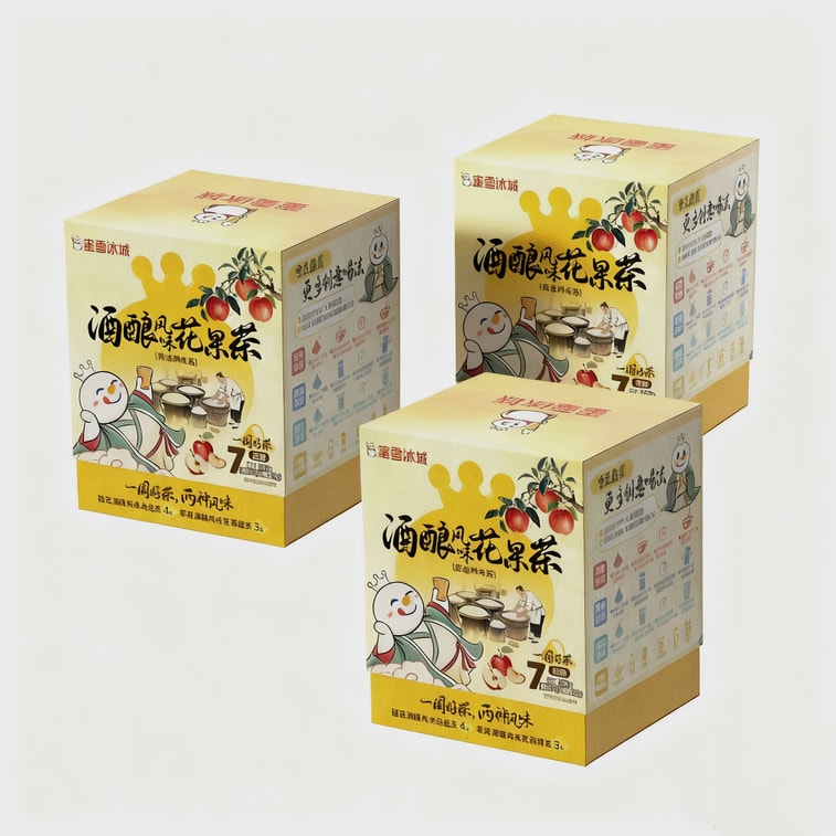 【中国直邮】 蜜雪冰城 花茶包酒酿风味花果茶包苹果酒酿茉莉绿茶桂花酒酿乌龙茶冬日奶茶14包 55克 7