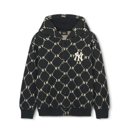 韩国 MLB Korea 儿童款式黑色NY Yankees Dia Monogram卫衣, 130