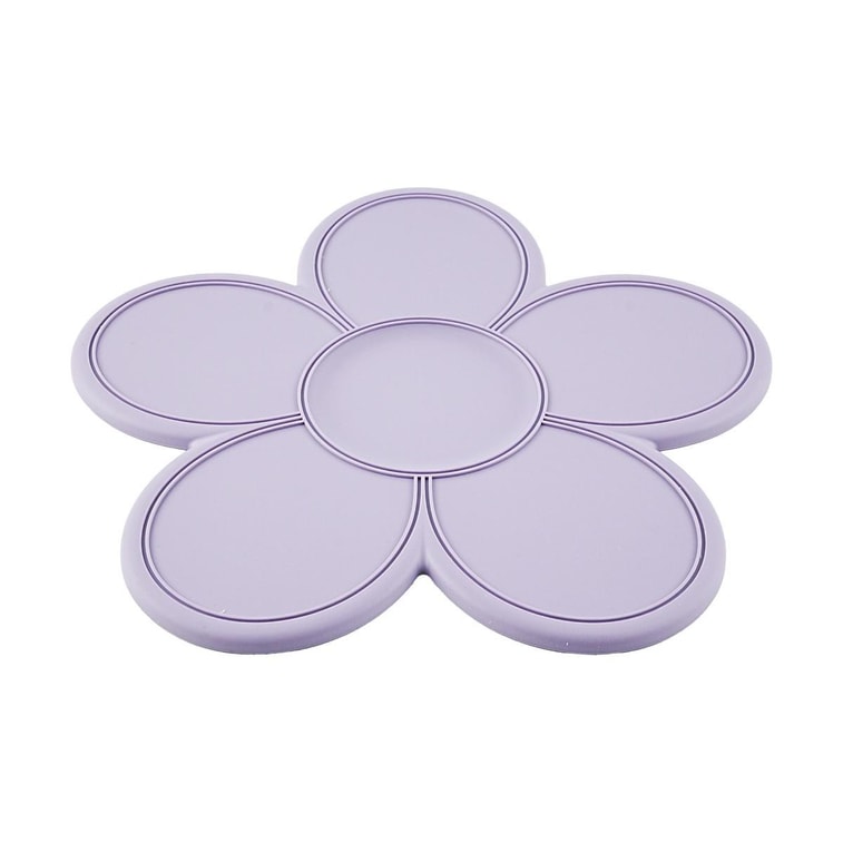 실리콘 이유식 매트 플라워 플레이스매트, 퍼플 3