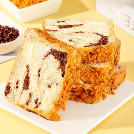 甘小鲜 红豆肉松面包 夹心手撕吐司 350g【咸甜交织 超有料!】【营养早餐】