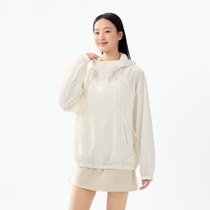 【中国直邮】 茉寻 【赵露思同款】山系防晒衣女户外轻量可收纳防紫外线夏季  #奶霜白 XL (身高178-185cm,体重110-180斤)