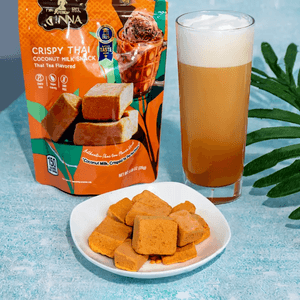 Crispy Coconut Snack Thai Tea Flavor, 0.88 oz [Trending on TikTok]