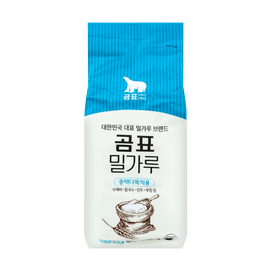 韩国GOMPYO白熊 高级多用途面粉 1kg【豆沙包煎饼面食制作中筋粉】【无漂白无合成添加剂】