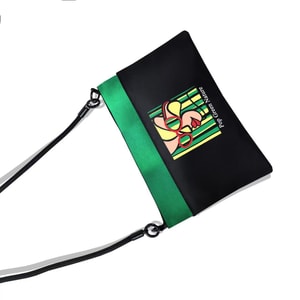 EM Designer's New Printed Small Square Bag, Daily Shoulder Crossover Phone Bag, ID Bag (Green)1pcs