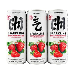 Sparkling Water Strawberry Flavor, Soda Beverage,11.16 fl oz * 6 Pack【0 Sugar 0 Calories 0 Fat】