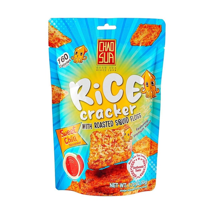 쌀과자 스위트 칠리 오징어맛 1.76oz【태국 711・빅C 인기상품】