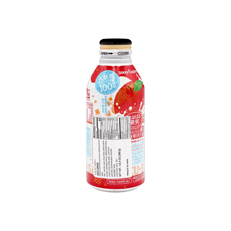 日本POKKA SAPPORO百佳札幌 果汁饮料 乳酸菌苹果味 380g 4