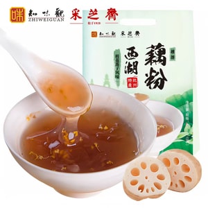 【中國直郵】 知味觀 桂花蓮子藕粉400g*1袋 西湖純藕粉早餐小袋裝杭州特產