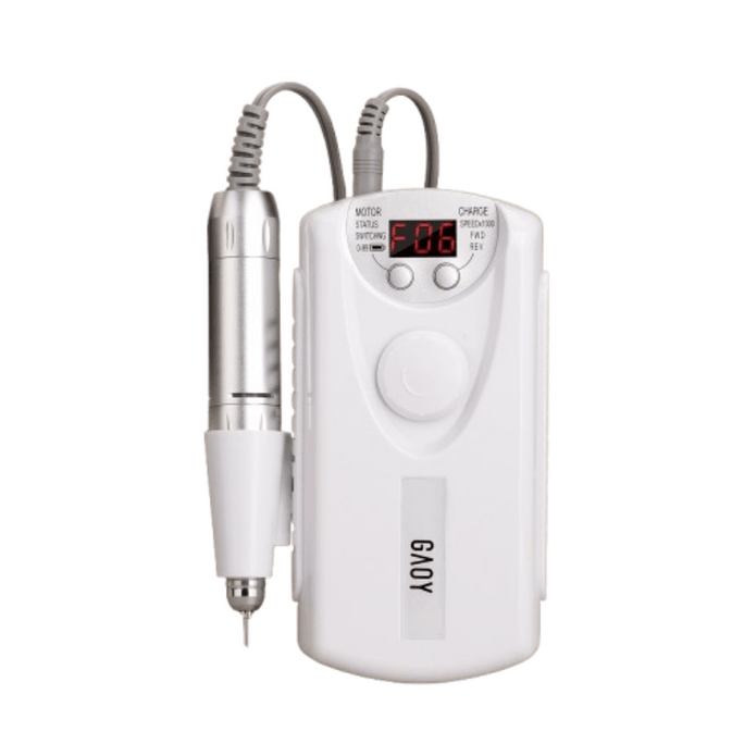  Portable Electric Nail File for Home Use - Manicure Tool for Nail Care and Removal White Single Unit