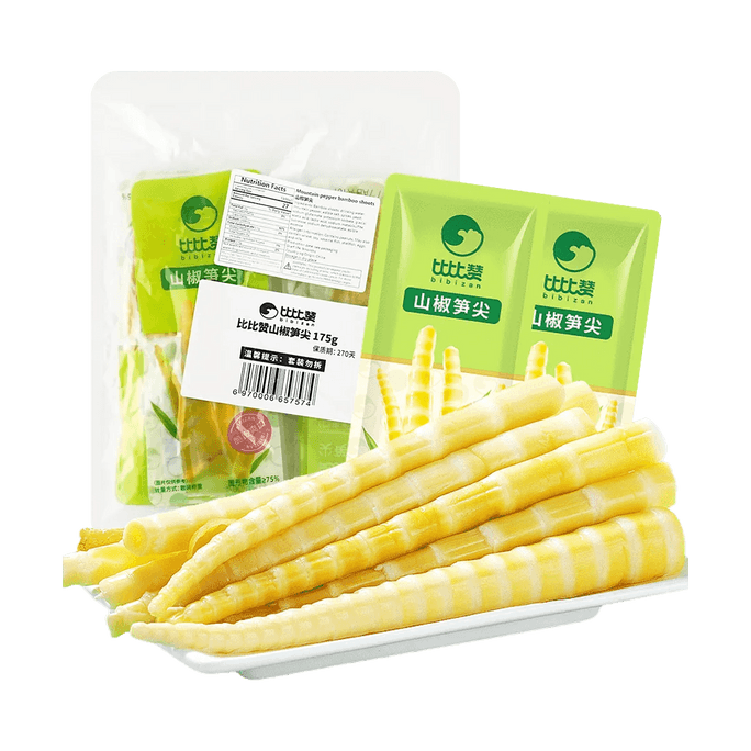 Mountain Pepper Bamboo Shoots, 5 packs, 6.2 oz【0 Fat Low Calories】