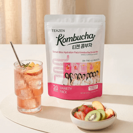 Kombucha Sunset Bliss Hydration Pack Variety Mix,Fruit Flavor, 20 Packets 3.52 oz 【TWICE Pick】【Low Calorie】