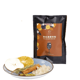 Mulled Wine Spice Pack [Cinnamon Cloves, Rosemary, Orange Slices, Apple Slices, Raisins, Yellow Rock Sugar] 50g