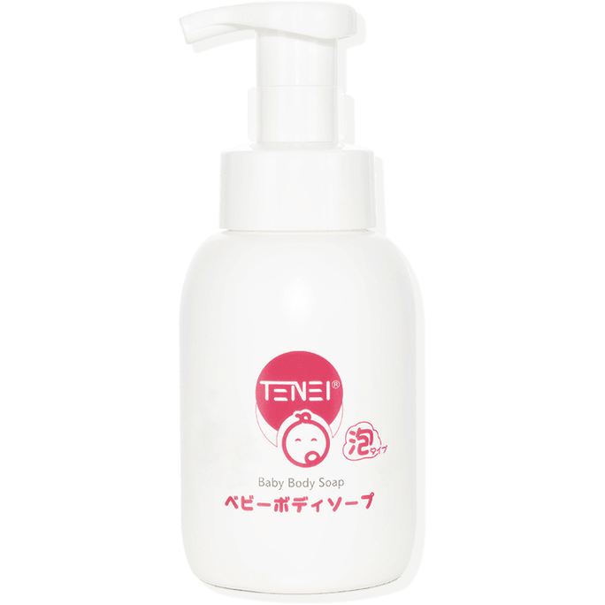 【日本直郵】日本TENEI 天愛惠嬰 無添加無刺激 嬰兒沐浴露(泡沫型) 300ml